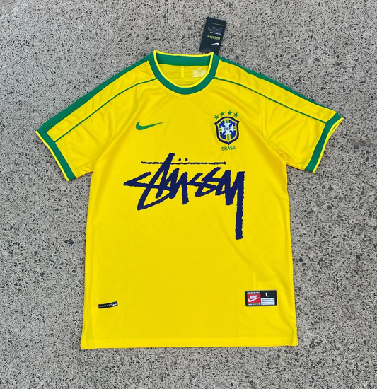BRASIL X HOME JERSEY - YELLOW 98'
